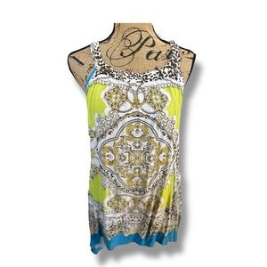 Unique Spectrum Women's Multicolor Sleeveless Top XL